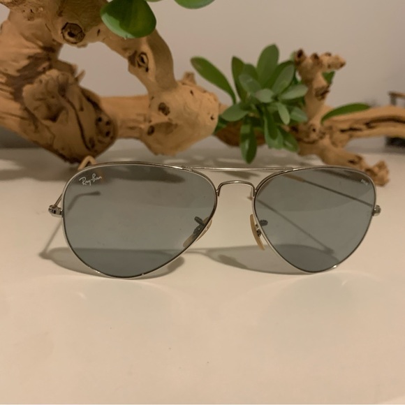 Ray Ban RB3026 Transparent Aviator Small Metal II Sunglasses - Picture 2 of 7